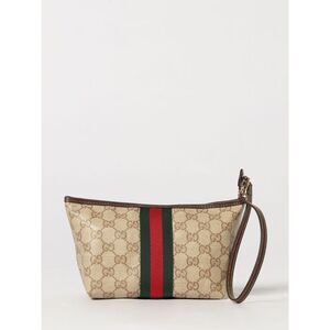 Gucci Women Gucci Gg Supreme Fabric Mini Handbag With Stripe Motif